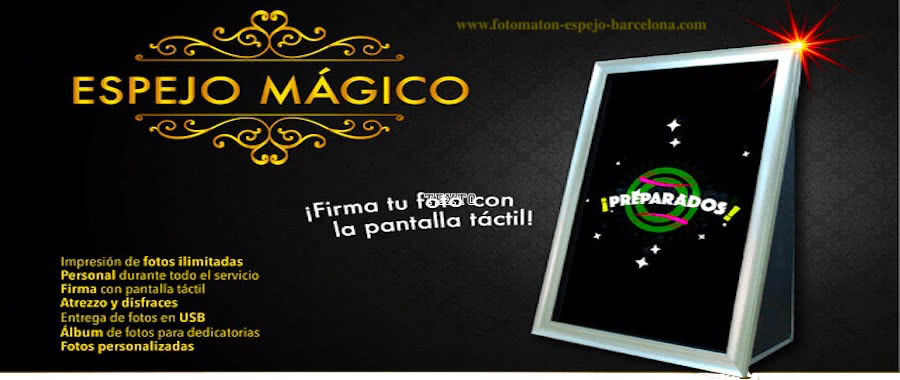 Espejo Mágico interactivo Lleida bodas y eventos